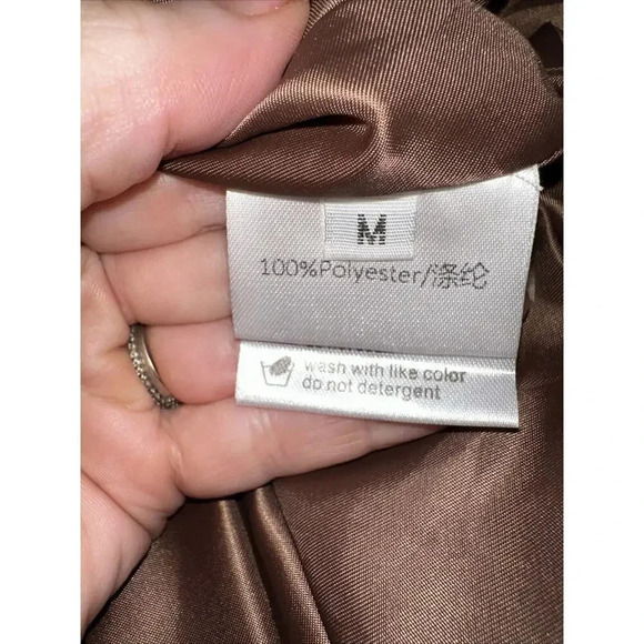 Asm Anna Polka Dot Long Sleeve‎ Maxi Dress Women M Modest Prairie Wedding Guest - Picture 8 of 9